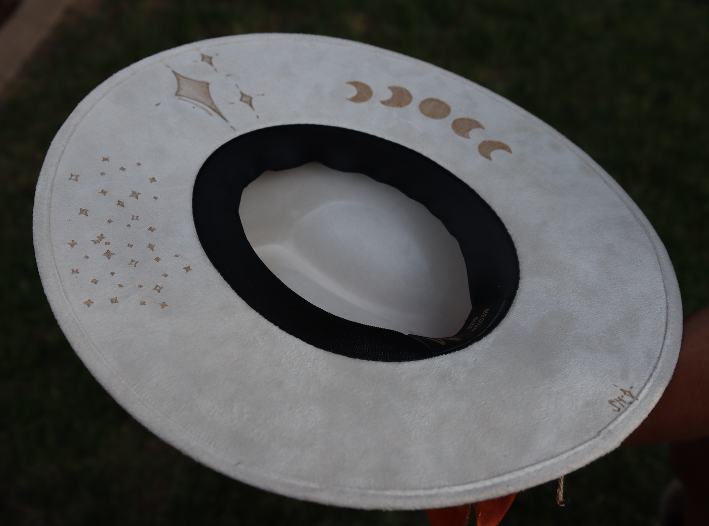 Women's Custom Fedora - Sunflowers & Stars