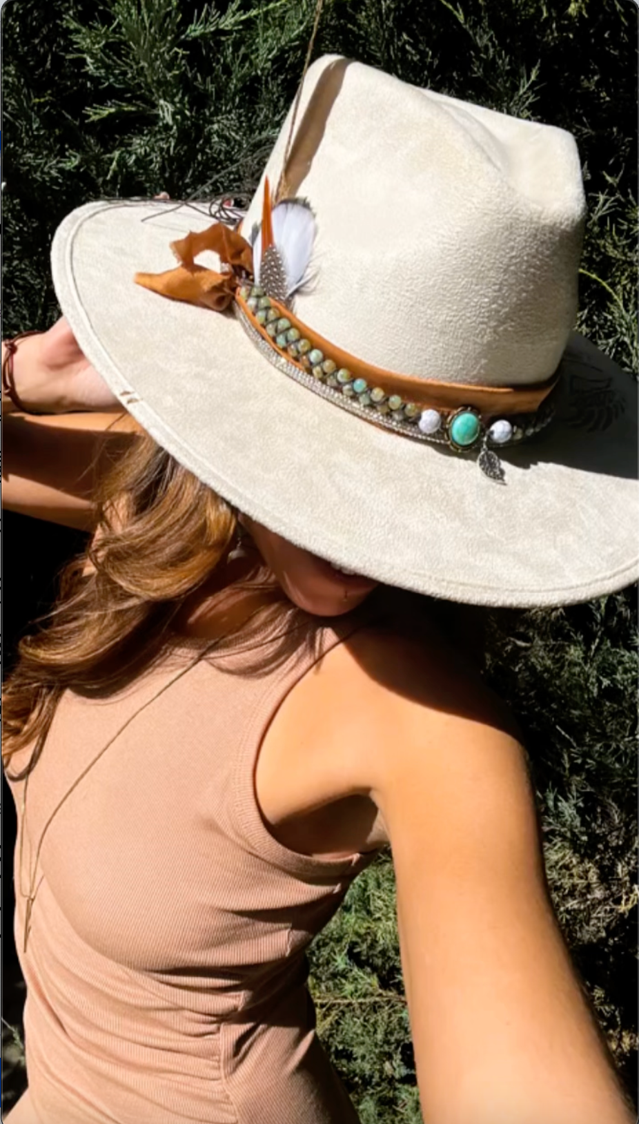 Angel Wings White Fedora Hat